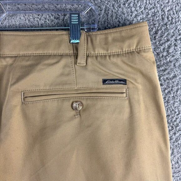 Eddie Bauer Outdoor Pants Mens 38x32 Tan‎ Golf Golfer Fish Fishing Casual Khakis - Picture 11 of 16